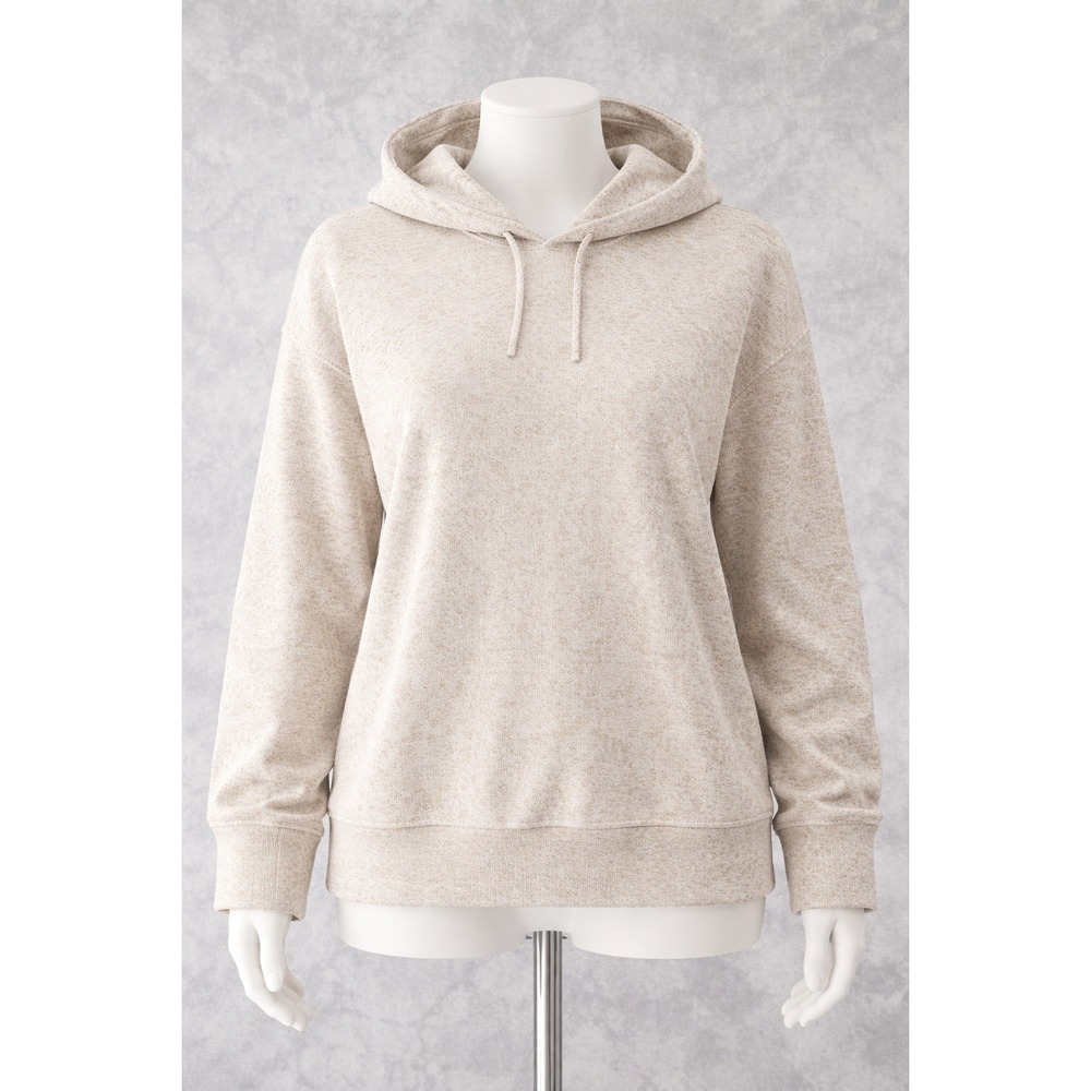 Berkshire Homewear Womens Small Tan Waffle Knit Hoodie and Pants Lounge Set 2pc